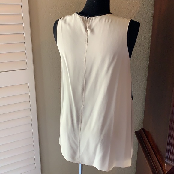 BCBGMAXAZRIA Womens Colorblock Sleeveless Silk Top Size XSmall - Picture 5 of 11